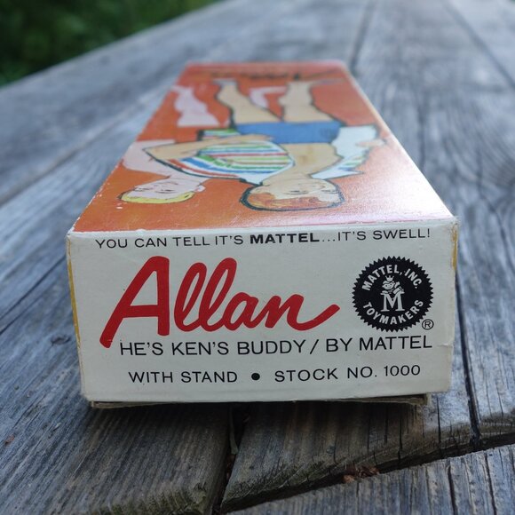 Vintage 1963 Allan HE'S KEN'S BUDDY BY MATTEL Doll with Stand STOCK NO. 1000 - Picture 6 of 16
